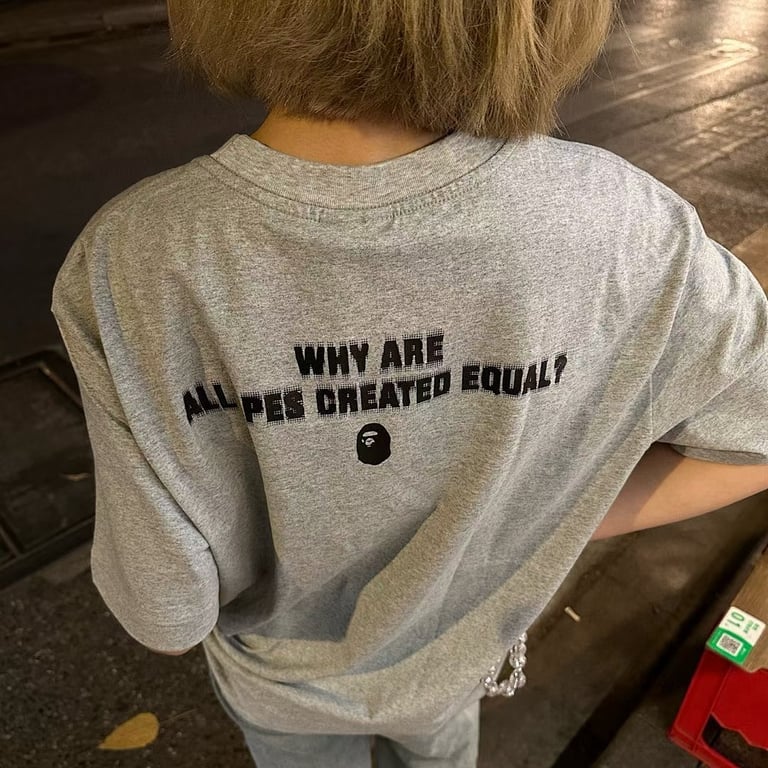 BAPE Why Are All Apes Created Equal Tee - 17