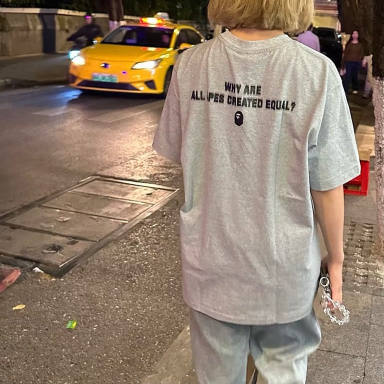 BAPE Why Are All Apes Created Equal Tee - 18