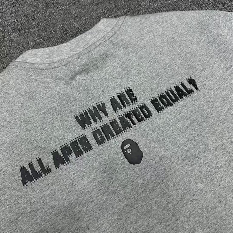 BAPE Why Are All Apes Created Equal Tee - 7