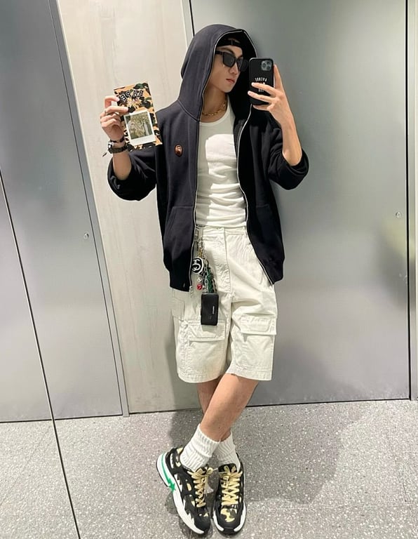 BAPE Single Hat Full Zipper Hoodie - 7