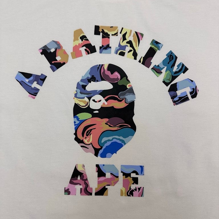 BAPE Colorful Ape Head Graphic Tee #357 - 11