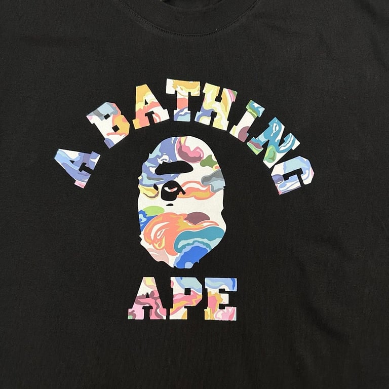 BAPE Colorful Ape Head Graphic Tee #357 - 5