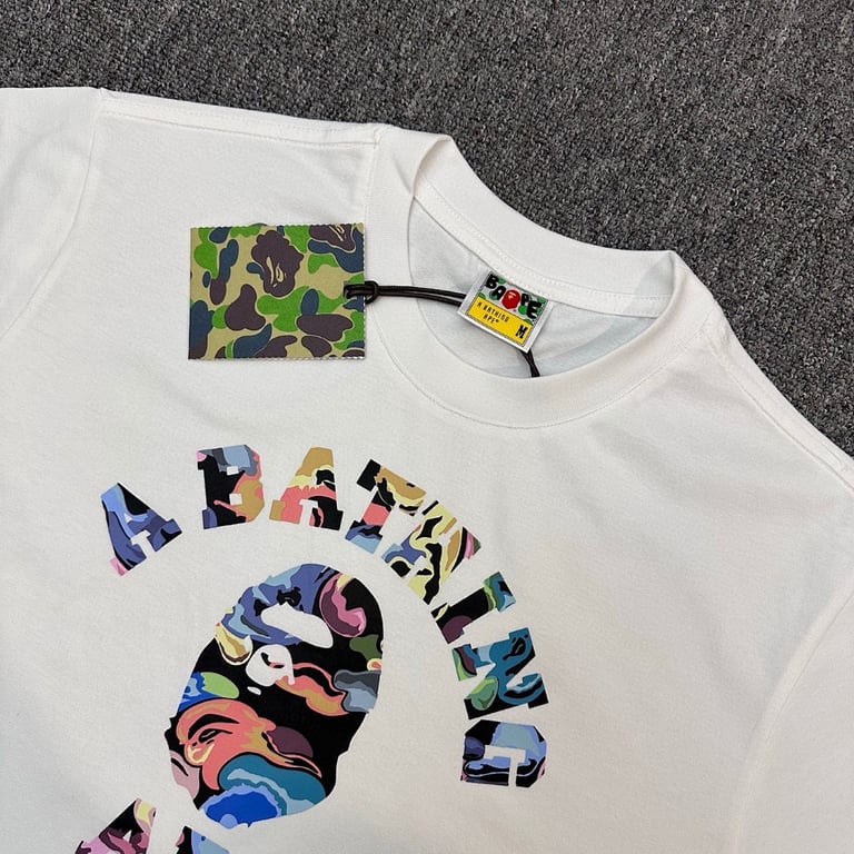 BAPE Colorful Ape Head Graphic Tee #357 - 10