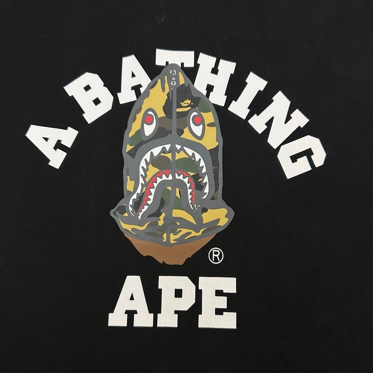 BAPE Shark Head Graphic Tee - 5