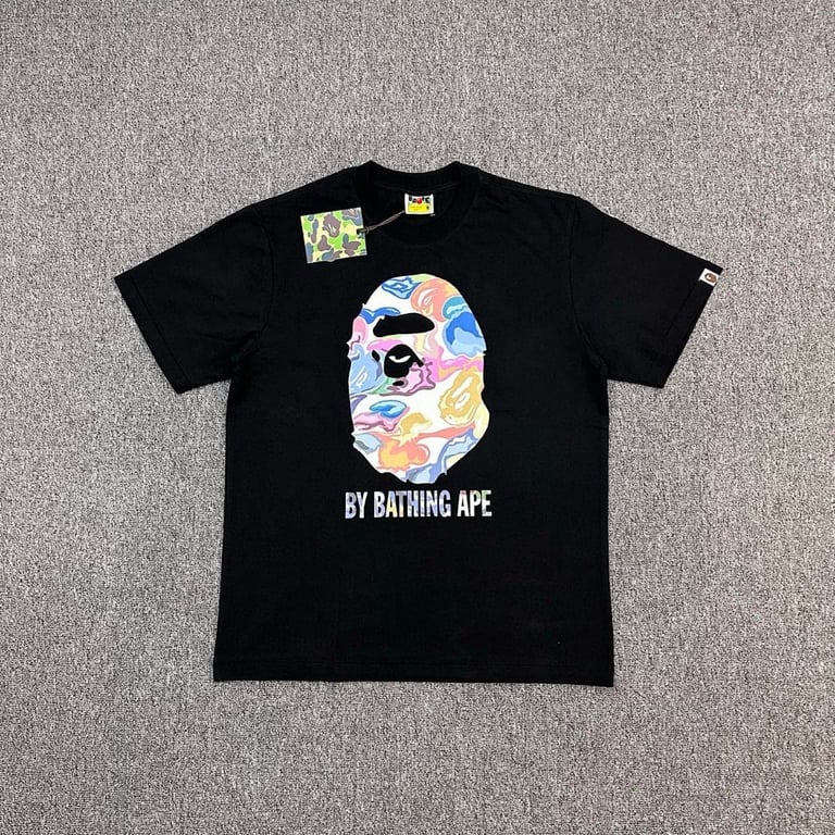 BAPE Marbled Ape Head Graphic Tee - 2