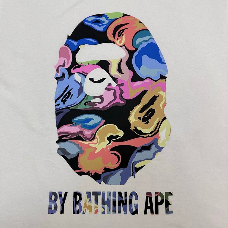 BAPE Marbled Ape Head Graphic Tee - 12
