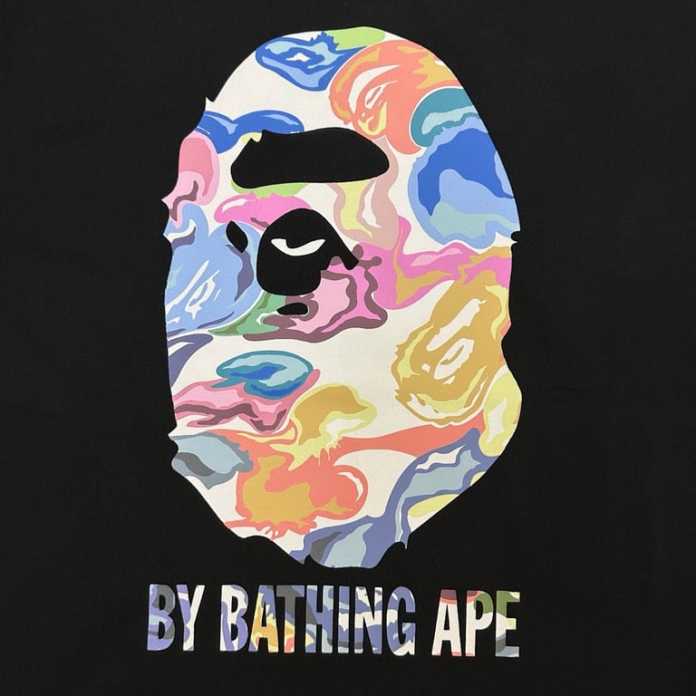 BAPE Marbled Ape Head Graphic Tee - 6