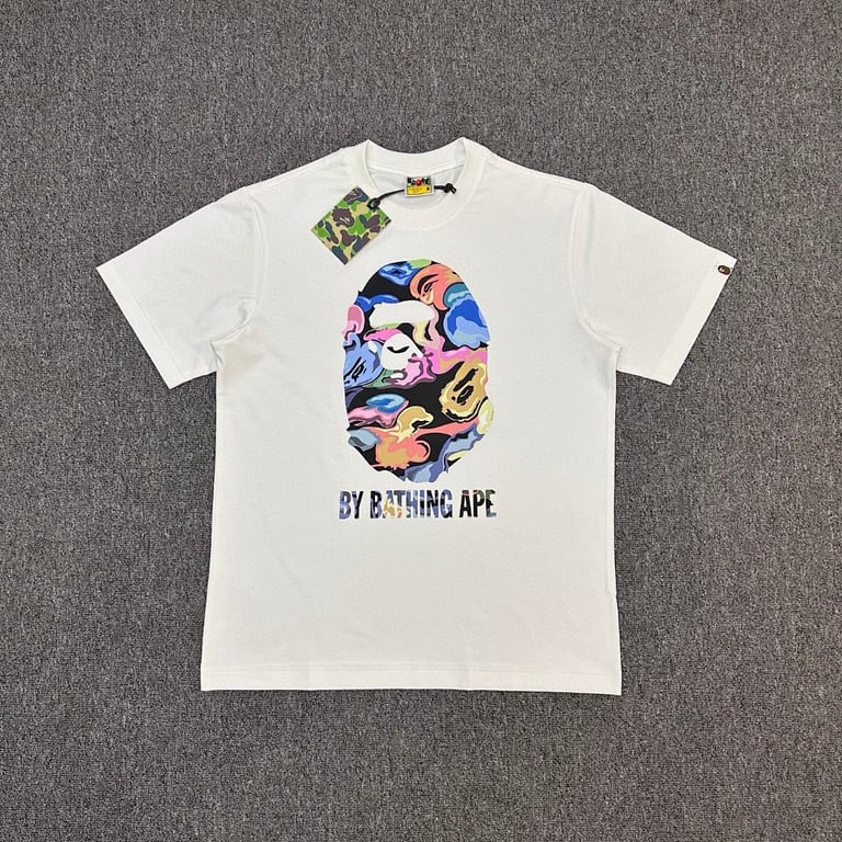 BAPE Marbled Ape Head Graphic Tee - 8