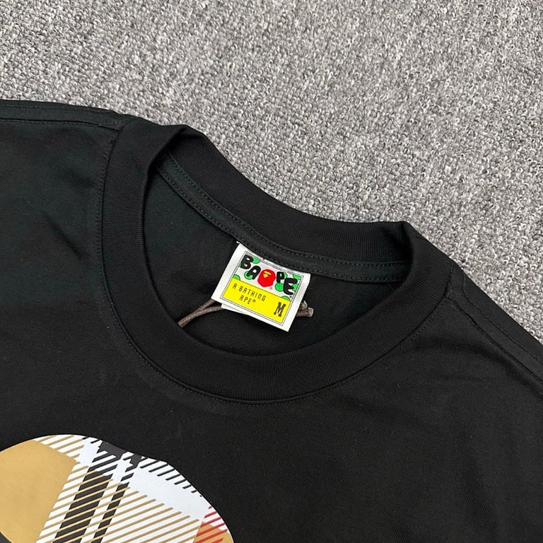 BAPE Check Ape Head Graphic Tee - 5