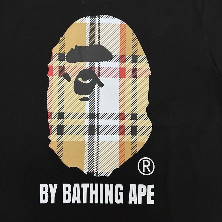 BAPE Check Ape Head Graphic Tee - 6