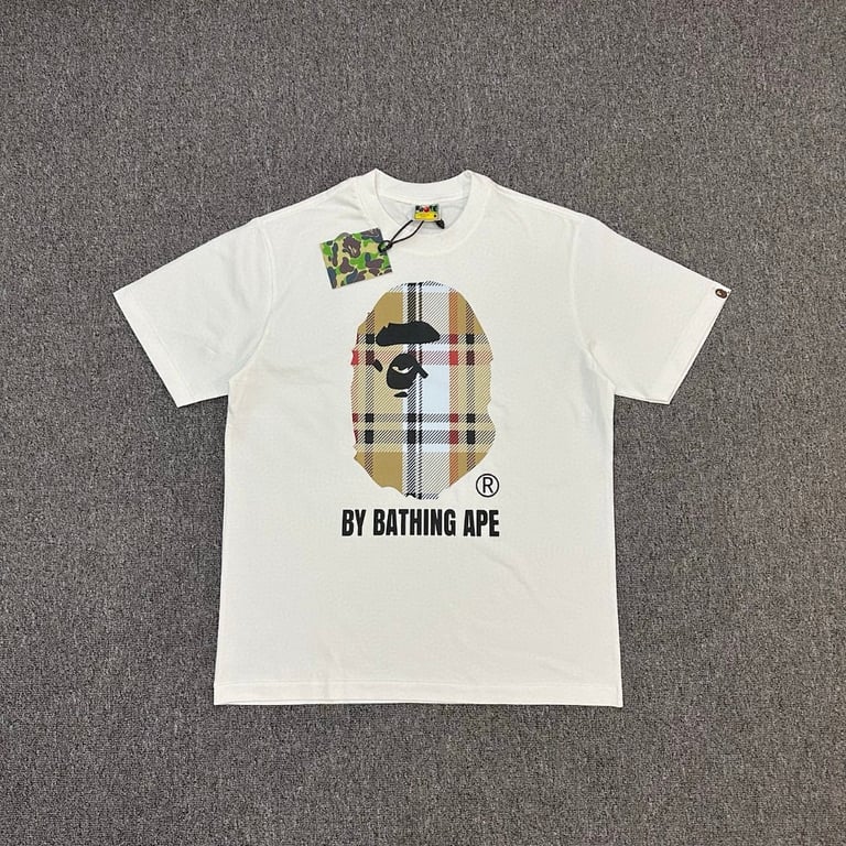 BAPE Check Ape Head Graphic Tee - 8