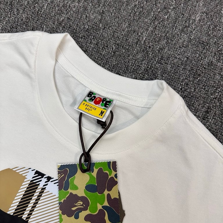 BAPE Check Ape Head Graphic Tee - 10