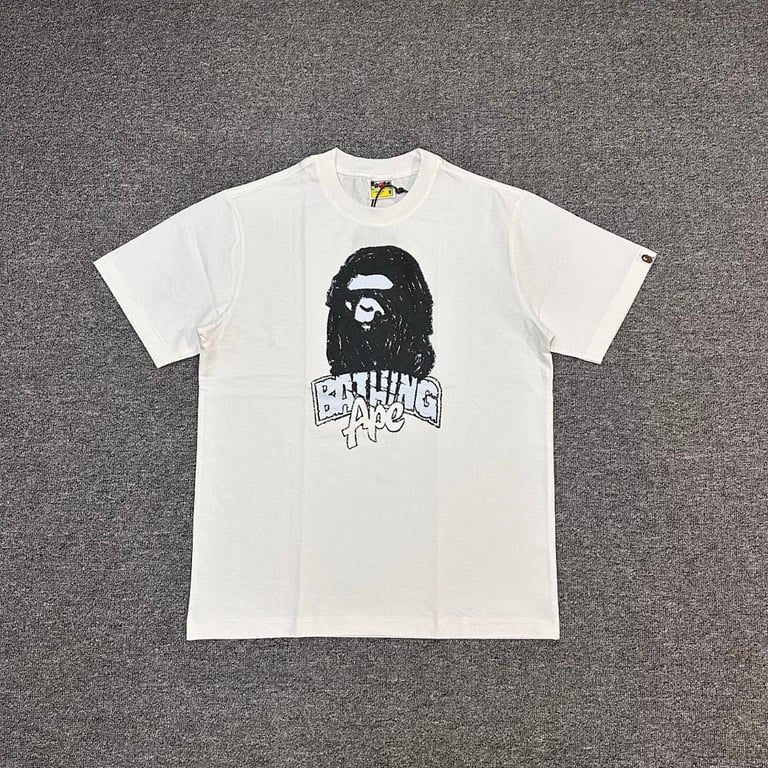 BAPE Sketch Ape Head Graphic Tee - 8