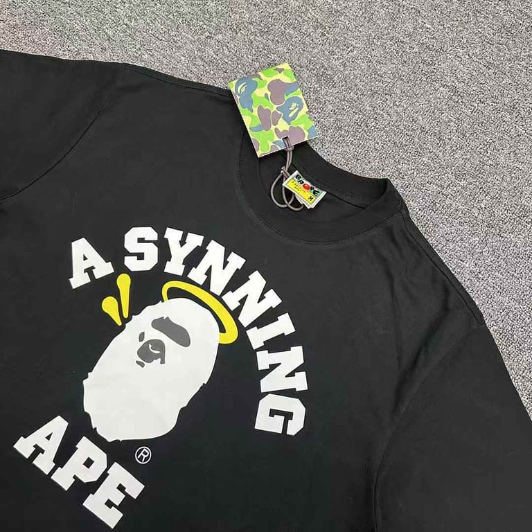 BAPE A Synning Ape Graphic T-Shirt - 4