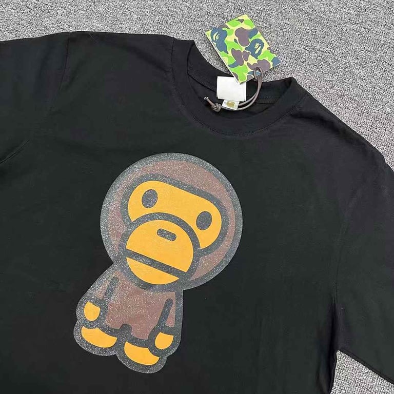 BAPE Baby Milo Graphic Tee Black - 4