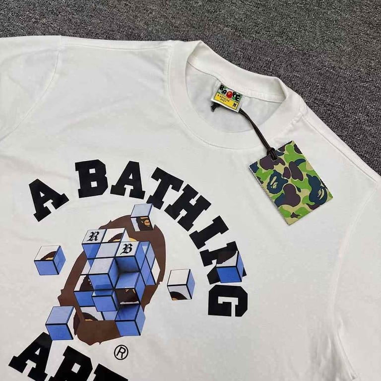 BAPE Cube Graphic Tee White - 3