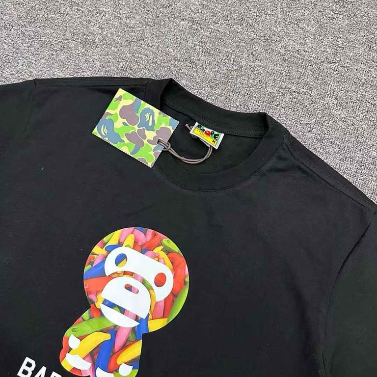 BAPE Baby Milo Multi-Color Graphic Tee - 7