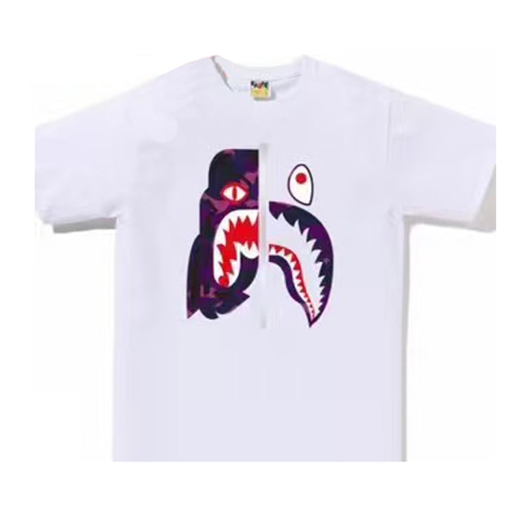 BAPE Shark Tiger Graphic Tee - 3