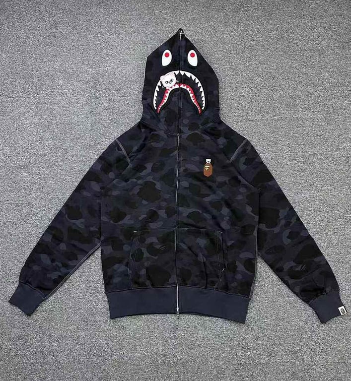 BAPE Camo Shark Full Zip Hoodie SEO ART - 11