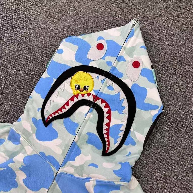 BAPE Camo Shark Full Zip Hoodie SEO ART - 18