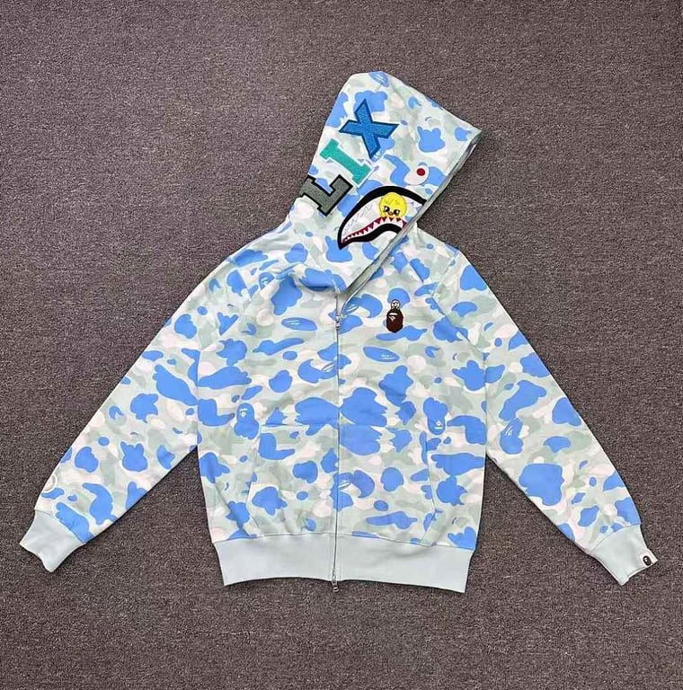 BAPE Camo Shark Full Zip Hoodie SEO ART - 20