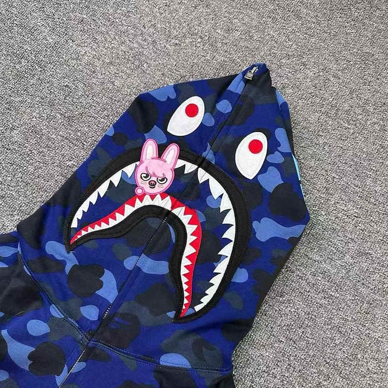 BAPE Camo Shark Full Zip Hoodie SEO ART - 3