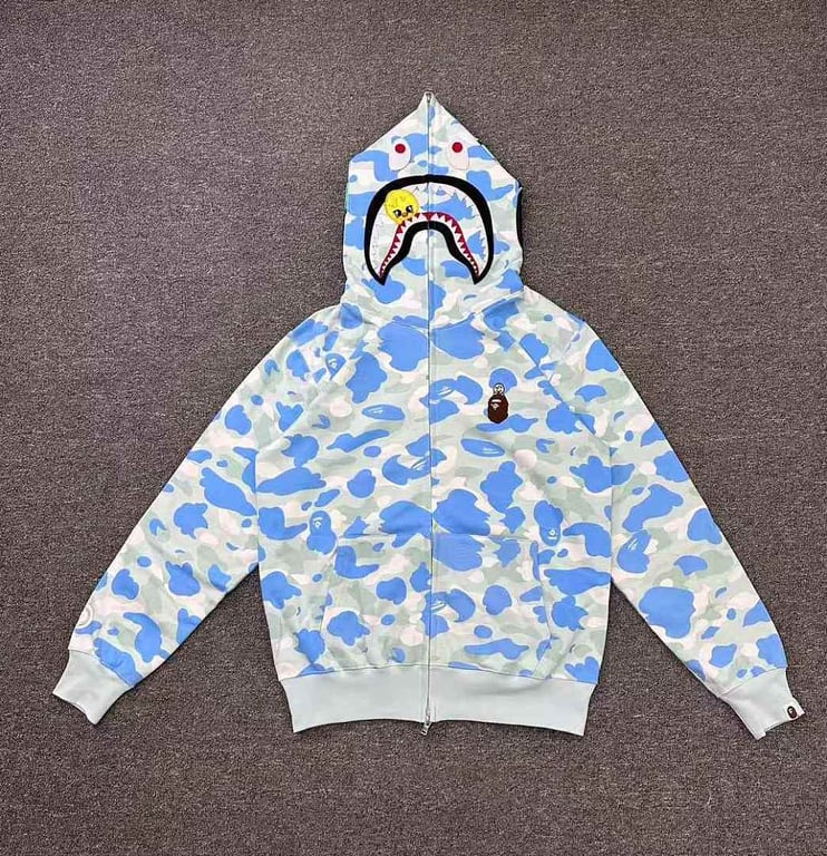 BAPE Camo Shark Full Zip Hoodie SEO ART - 21