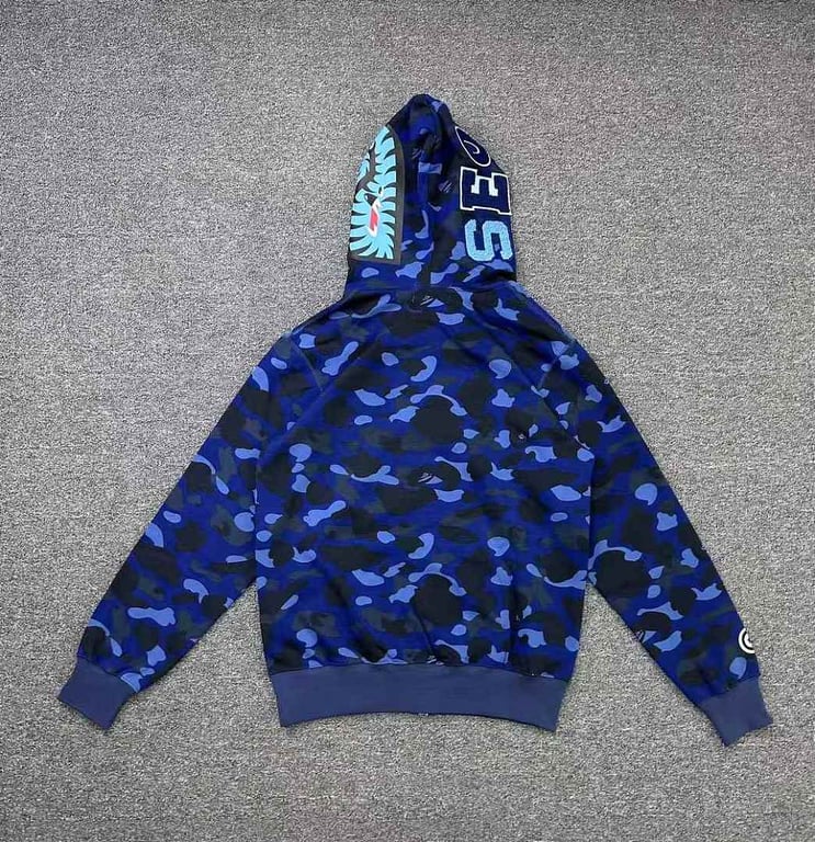 BAPE Camo Shark Full Zip Hoodie SEO ART - 4