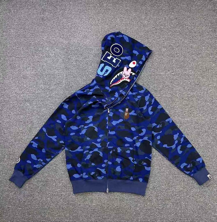 BAPE Camo Shark Full Zip Hoodie SEO ART - 5