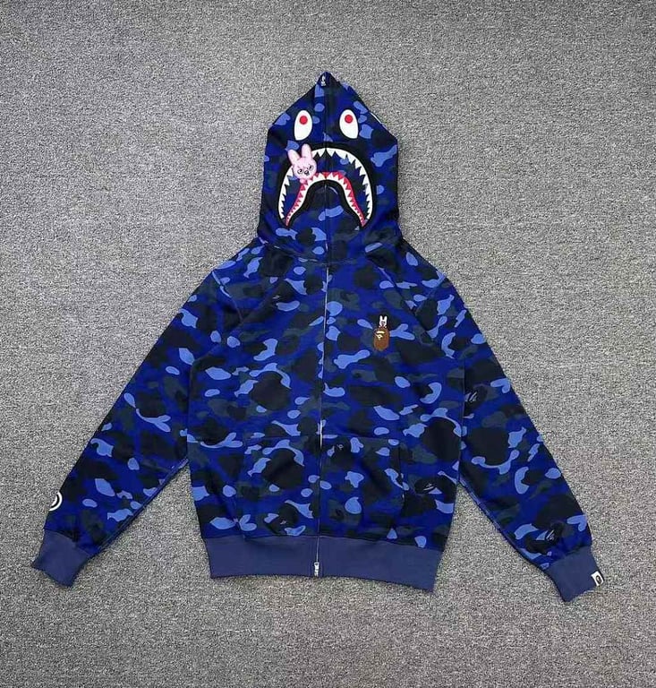 BAPE Camo Shark Full Zip Hoodie SEO ART - 6