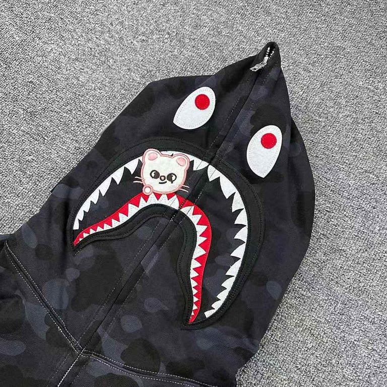 BAPE Camo Shark Full Zip Hoodie SEO ART - 8