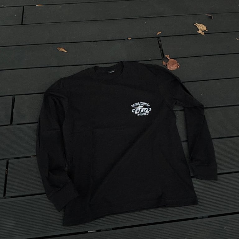 Stüssy FW25 Crown & Lettering Long-Sleeve Top - 4