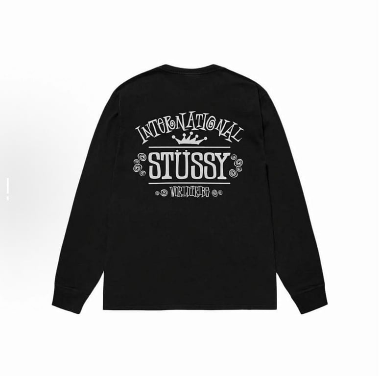 Stüssy FW25 Crown & Lettering Long-Sleeve Top - 7