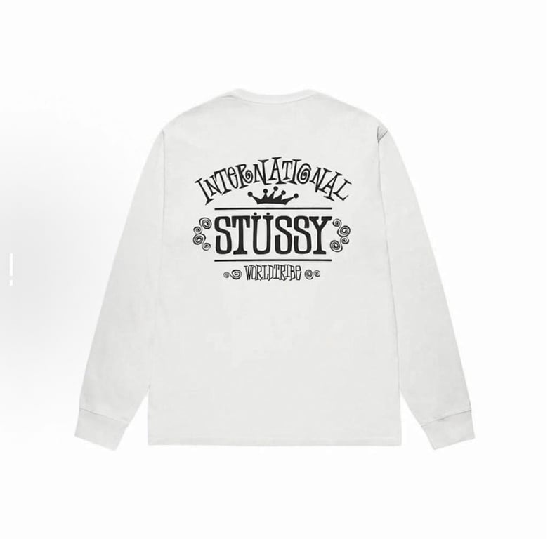 Stüssy FW25 Crown & Lettering Long-Sleeve Top - 9
