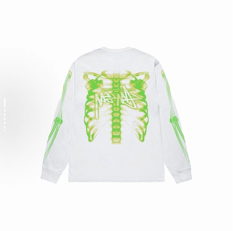 Stüssy Reflective Skull Long-Sleeve Top - 12