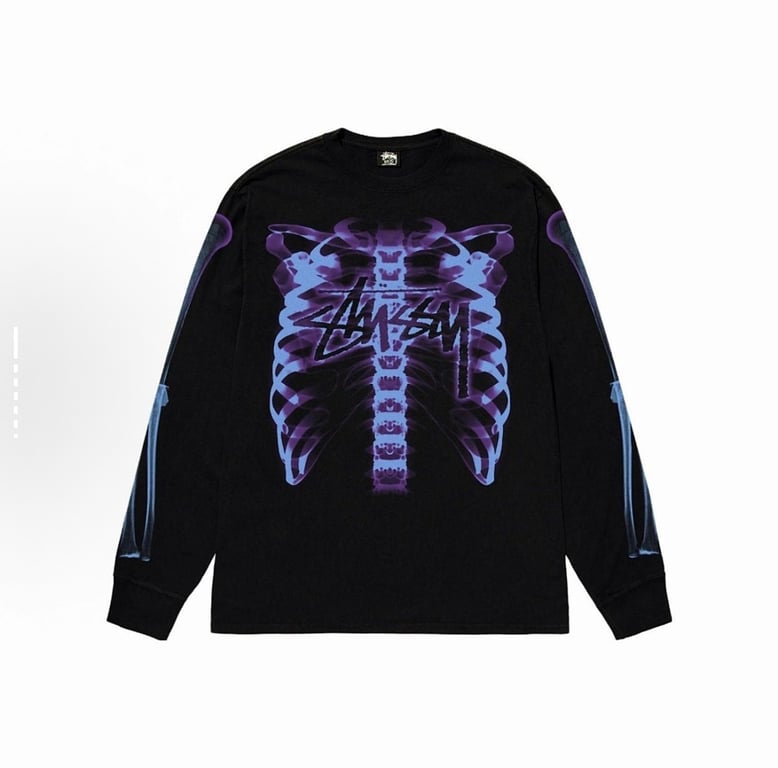 Stüssy Reflective Skull Long-Sleeve Top - 13