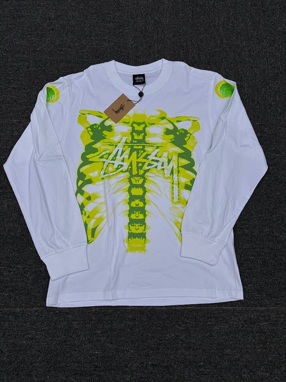 Stüssy Reflective Skull Long-Sleeve Top - 3
