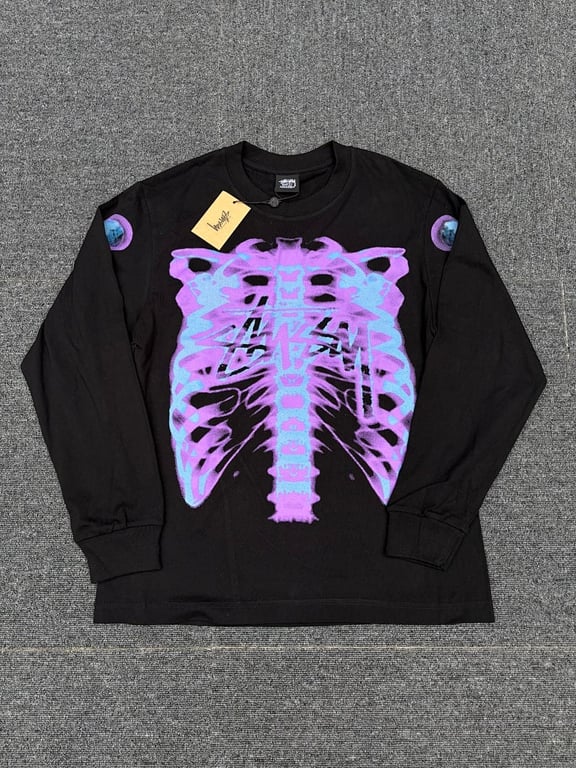 Stüssy Reflective Skull Long-Sleeve Top - 7