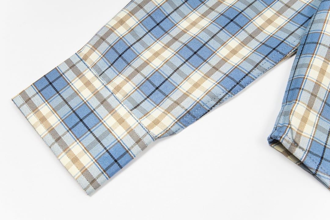 Stüssy SS24 DAN Washed Cotton Plaid Long-Sleeve Shirt - 19