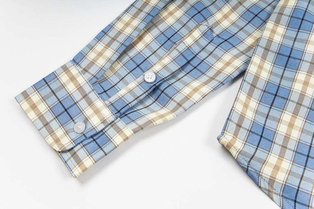 Stüssy SS24 DAN Washed Cotton Plaid Long-Sleeve Shirt - 22
