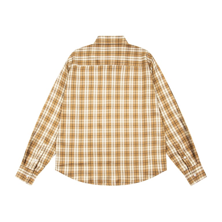 Stüssy SS24 DAN Washed Cotton Plaid Long-Sleeve Shirt - 4