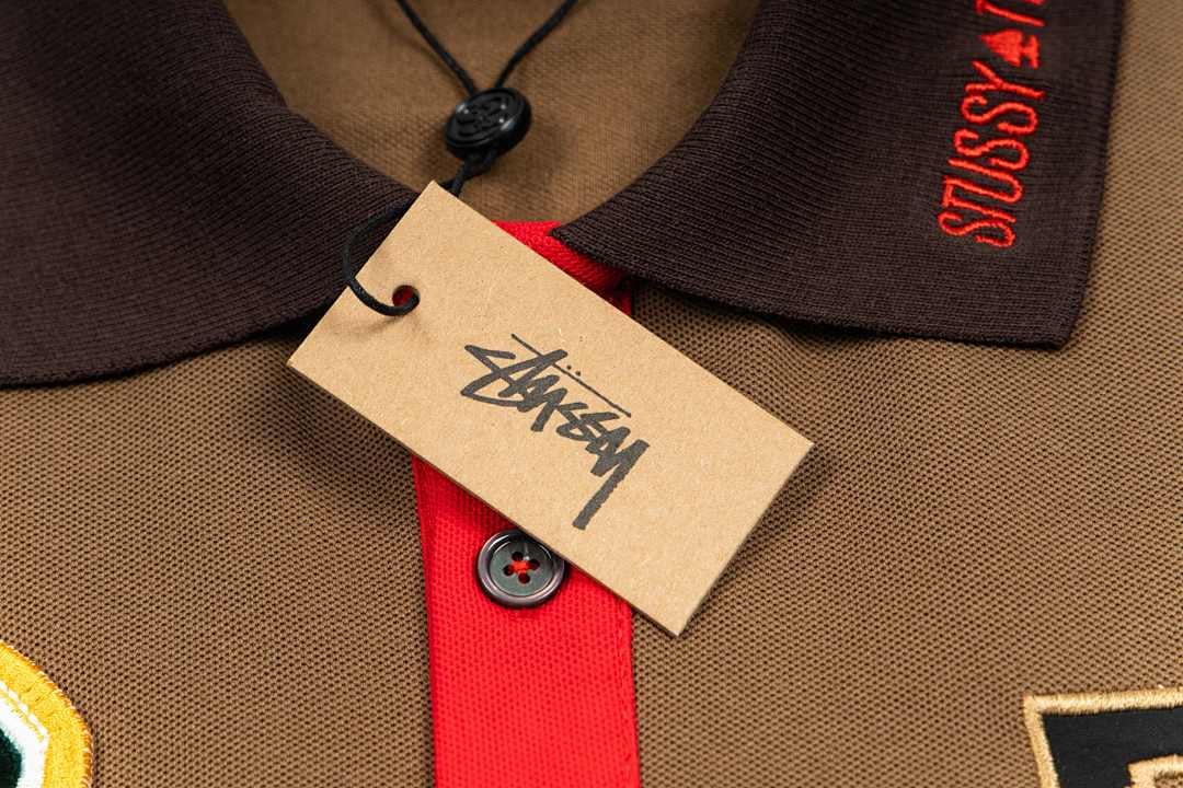 Stüssy x Denim Tears Jamaica High Polo Shirt Brown - 12