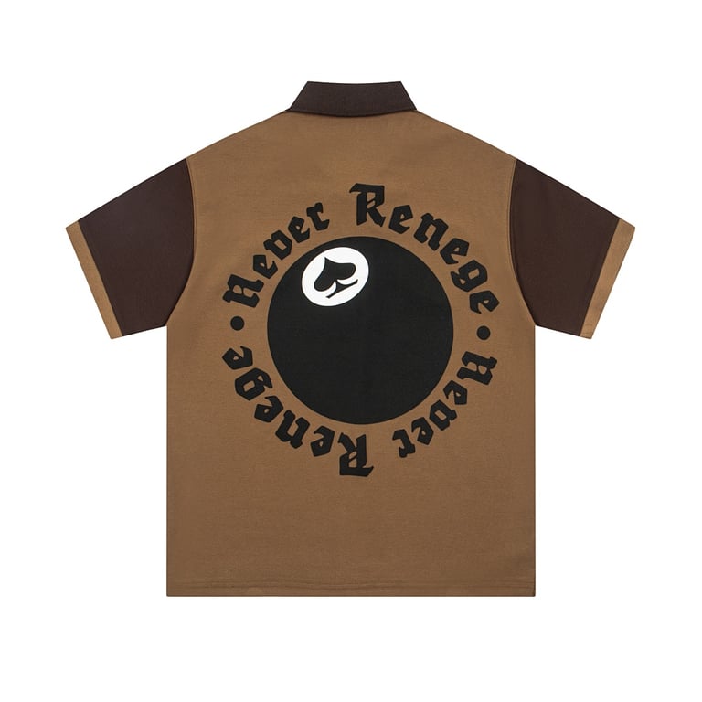 Stüssy x Denim Tears Jamaica High Polo Shirt Brown - 4