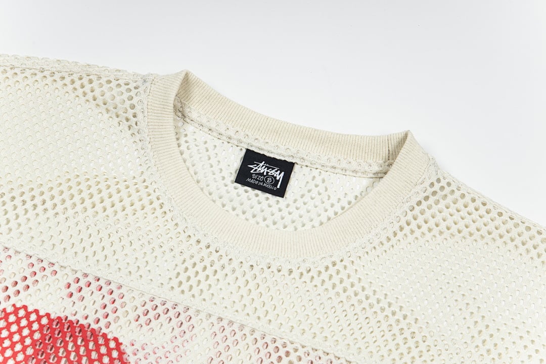 Stüssy Sporty Mesh Jersey T-Shirt "80" - 24