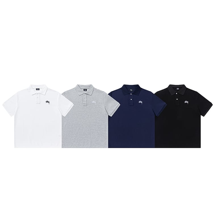Stüssy Classic Logo Embroidery Polo Shirt - 3