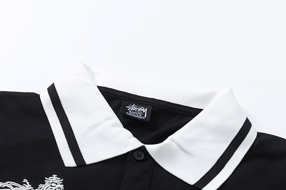 Stüssy Year-of-the-Dragon 8-Ball Embroidery Polo Shirt - 16