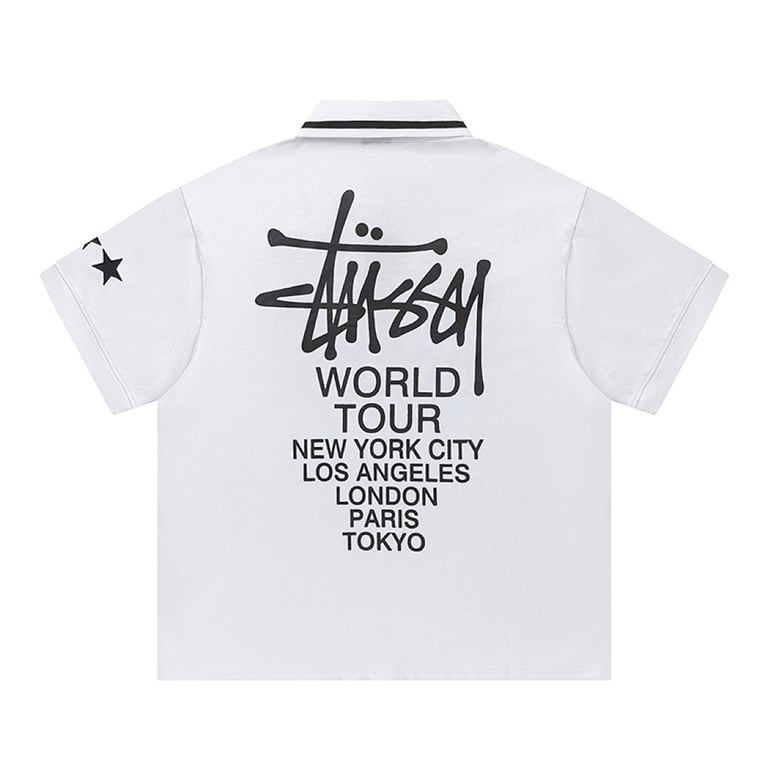 Stüssy Year-of-the-Dragon 8-Ball Embroidery Polo Shirt - 4
