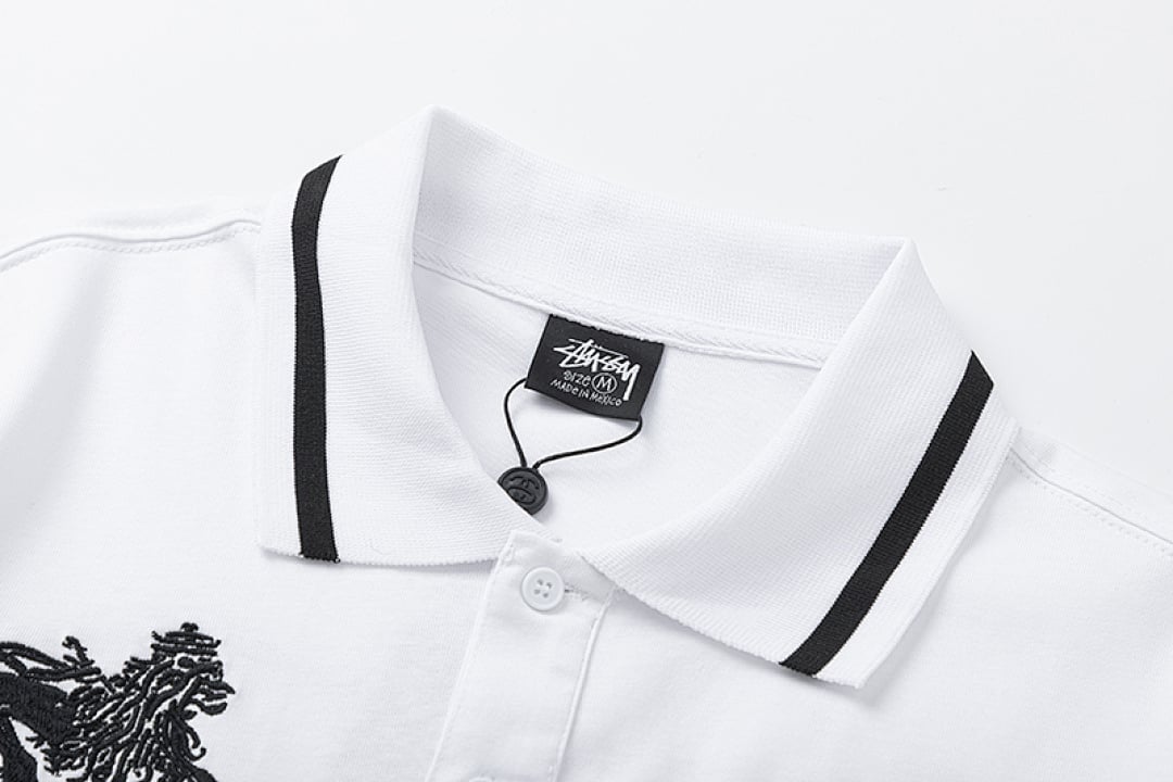 Stüssy Year-of-the-Dragon 8-Ball Embroidery Polo Shirt - 6