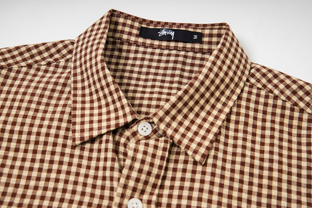 Stüssy 8-Ball Gingham Short Sleeve Shirt - 15
