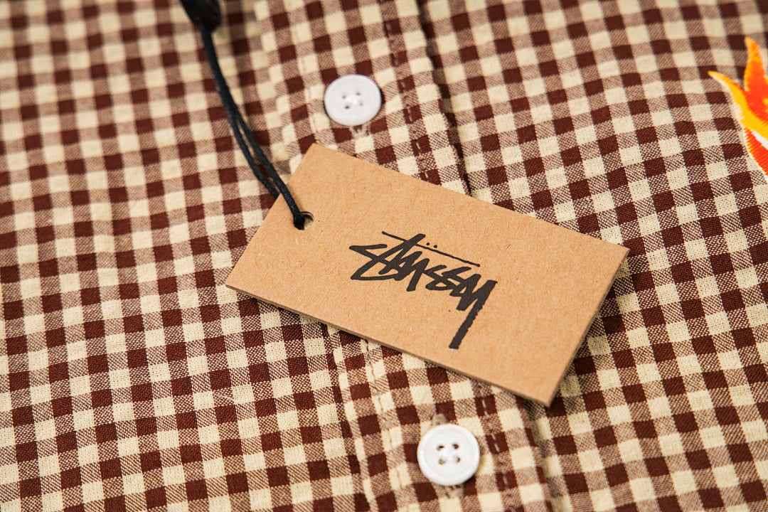 Stüssy 8-Ball Gingham Short Sleeve Shirt - 22